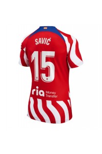 Atletico Madrid Stefan Savic #15 Fotballdrakt Hjemme Klær Dame 2022-23 Korte ermer